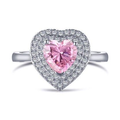 [Windsor Jewelry]Delicate Ebullient Heart Shape Wedding Ring