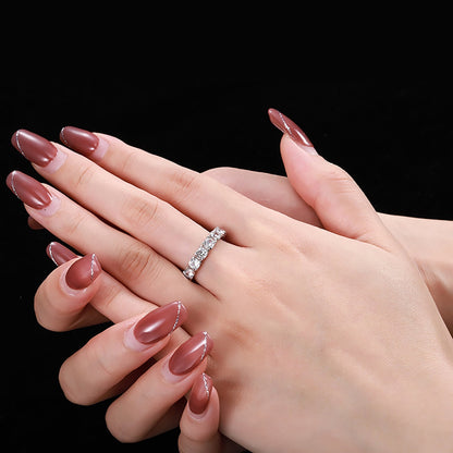 [Windsor Jewelry]Eternity Round Cut Tennis Ring