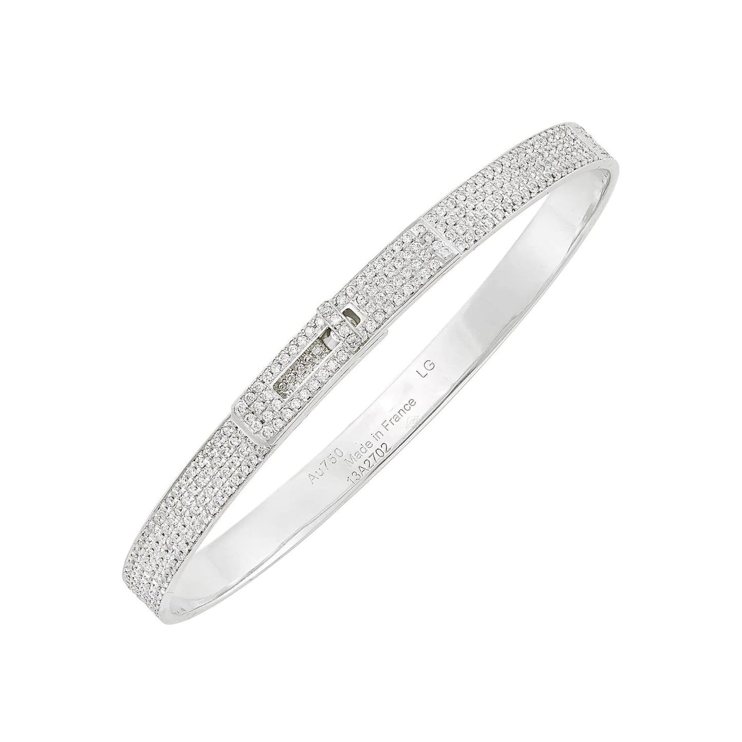 [Windsor Jewelry]HM KELLY BRACELET IN SILVER AND FULL PAVE DIAMOND
