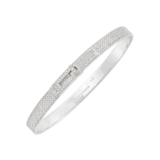 [Windsor Jewelry]HM KELLY BRACELET IN SILVER AND FULL PAVE DIAMOND