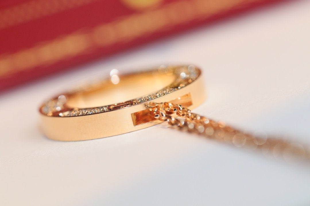 [Windsor Jewelry]LOVE NECKLACE ADJUSTABLE ROSE GOLD
