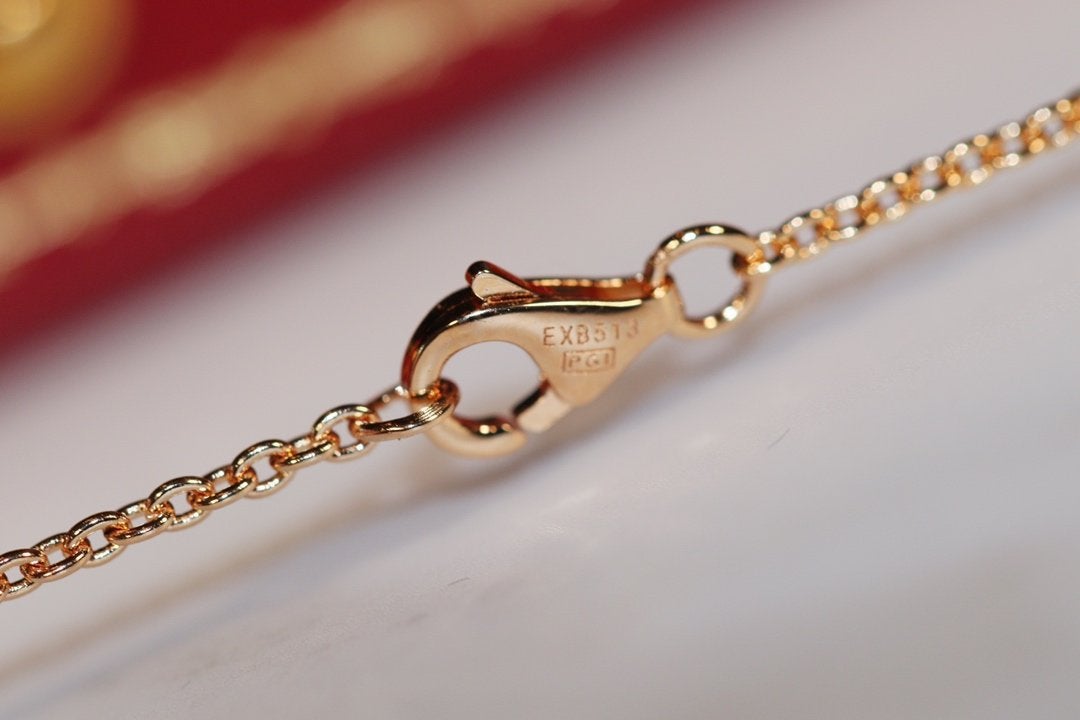 [Windsor Jewelry]LOVE NECKLACE PINK GOLD AND SILVER