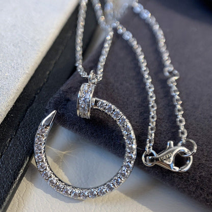 [Windsor Jewelry]JUSTE NECKLACE SILVER DIAMONDS