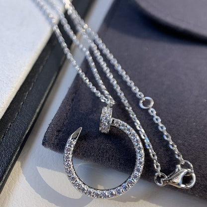 [Windsor Jewelry]JUSTE NECKLACE SILVER DIAMONDS