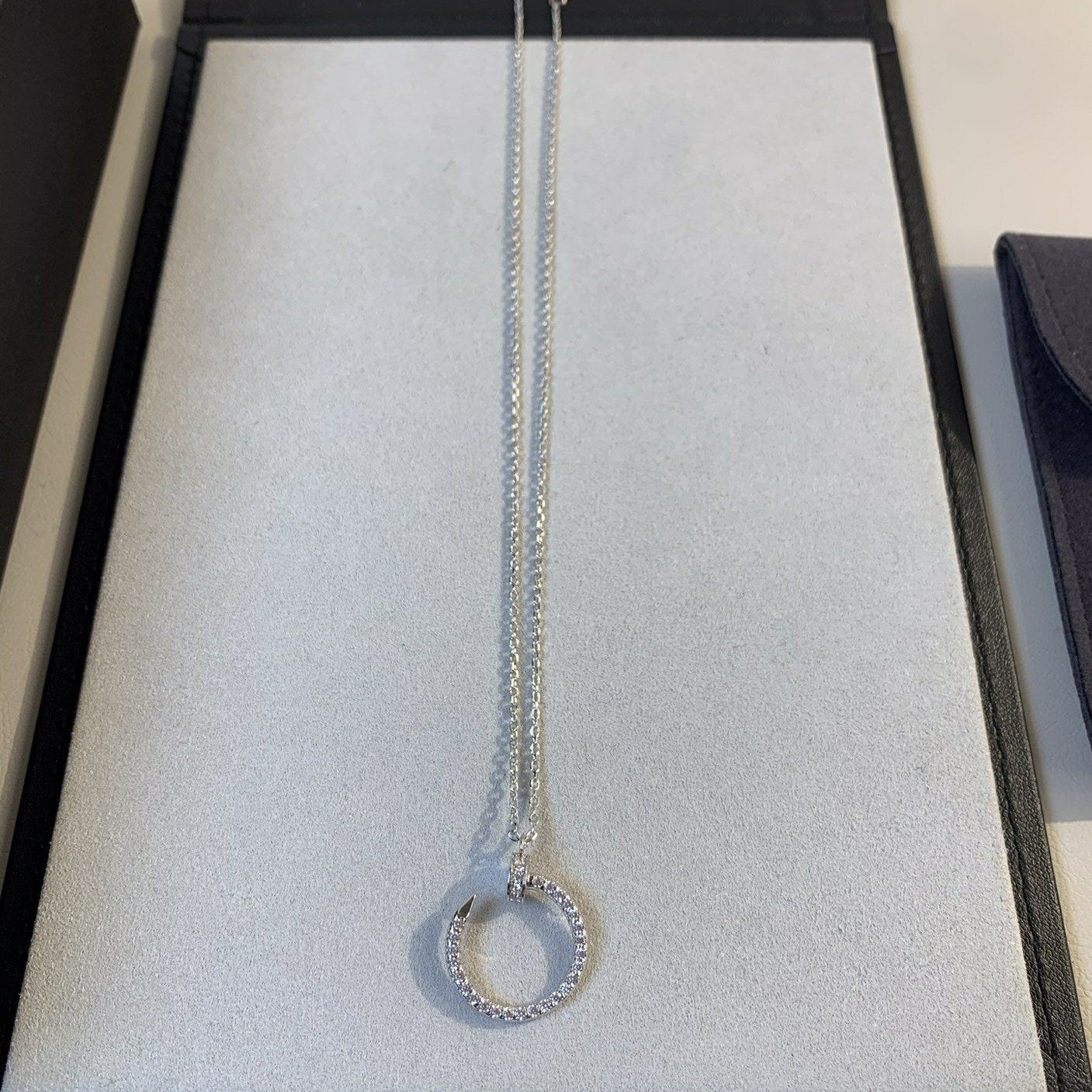 [Windsor Jewelry]JUSTE NECKLACE SILVER DIAMONDS