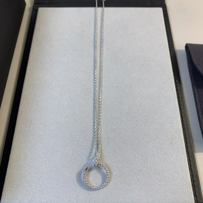 [Windsor Jewelry]JUSTE NECKLACE SILVER DIAMONDS