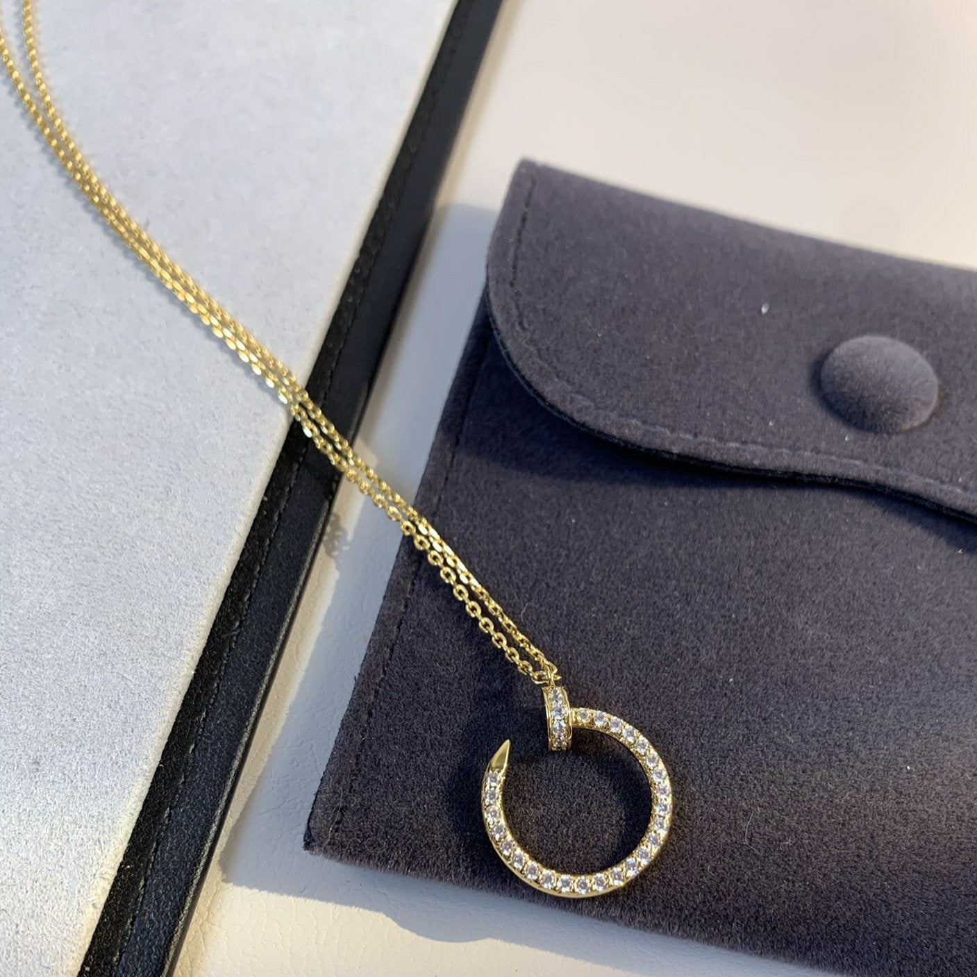 [Windsor Jewelry]JUSTE NECKLACE GOLD DIAMONDS
