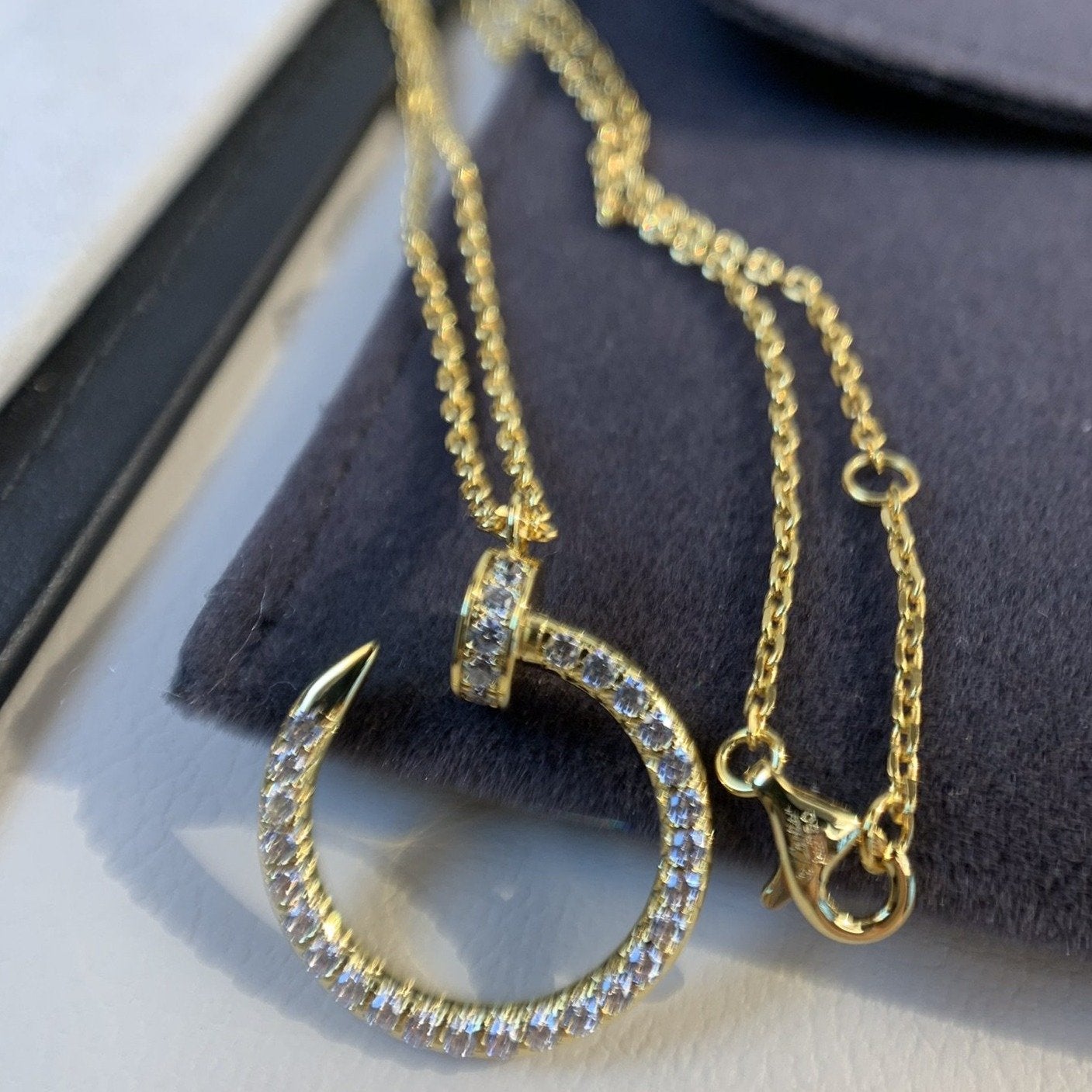 [Windsor Jewelry]JUSTE NECKLACE GOLD DIAMONDS