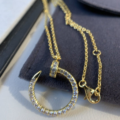 [Windsor Jewelry]JUSTE NECKLACE GOLD DIAMONDS