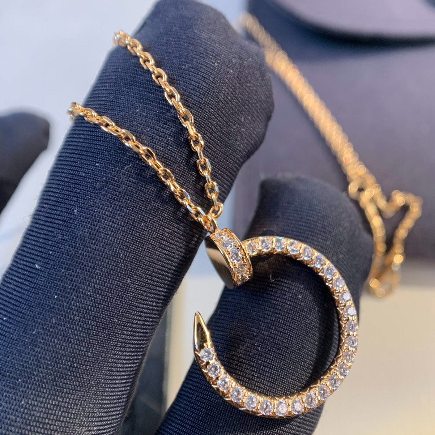 [Windsor Jewelry]JUSTE NECKLACE PINK GOLD DIAMONDS