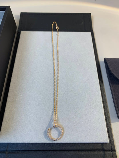 [Windsor Jewelry]JUSTE NECKLACE PINK GOLD DIAMONDS