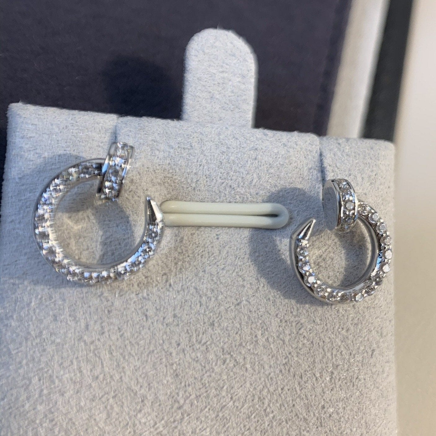 [Windsor Jewelry]JUSTE EARRINGS SILVER DIAMONDS