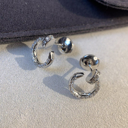 [Windsor Jewelry]JUSTE EARRINGS SILVER DIAMONDS