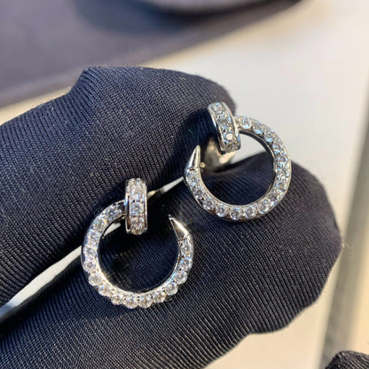[Windsor Jewelry]JUSTE EARRINGS SILVER DIAMONDS