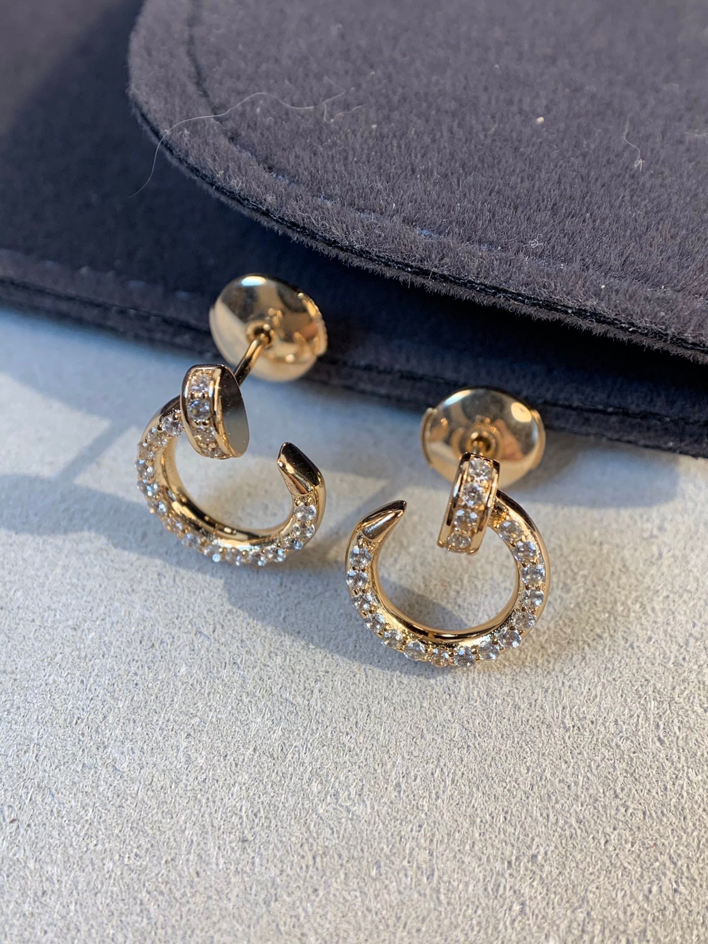 [Windsor Jewelry]JUSTE EARRINGS GOLD DIAMONDS