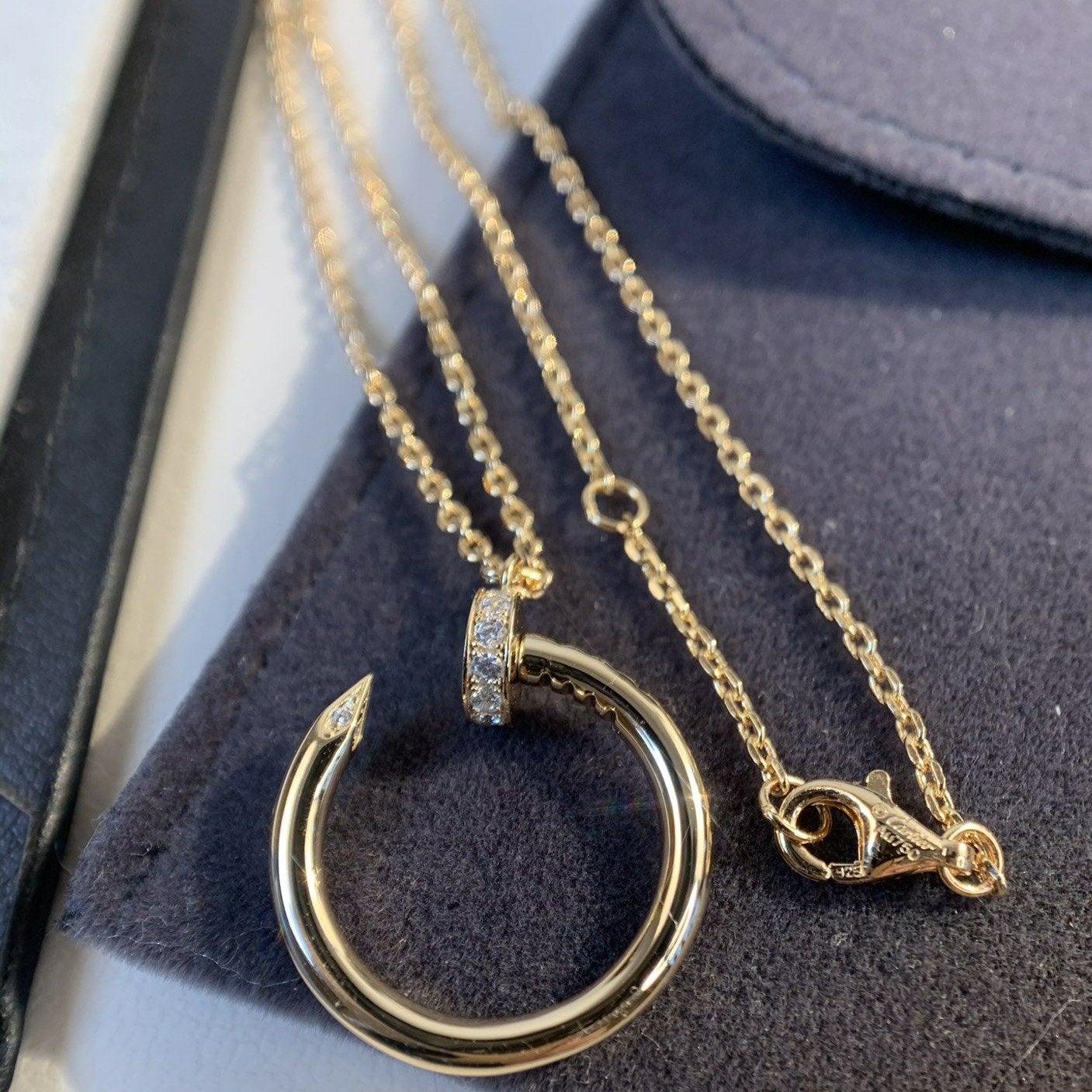 [Windsor Jewelry]JUSTE NECKLACE PINK GOLD