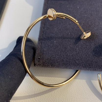 [Windsor Jewelry]JUSTE EARRINGS GOLD DIAMONDS 1.8MM