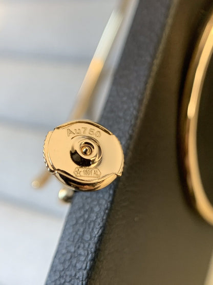 [Windsor Jewelry]JUSTE EARRINGS GOLD DIAMONDS 1.8MM