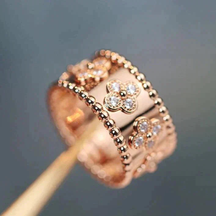 [Windsor Jewelry]CLOVER KALEIDOSCOPE RING 10MM