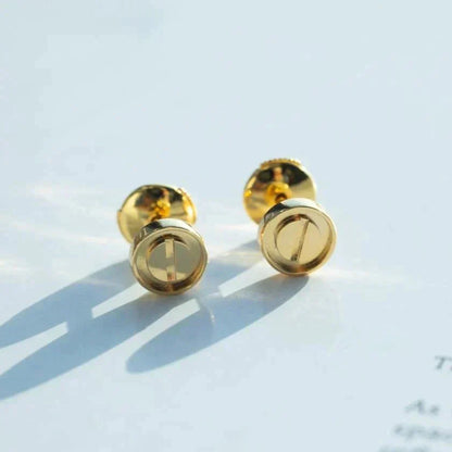 [Windsor Jewelry]LOVE EARRINGS GOLD 10MM