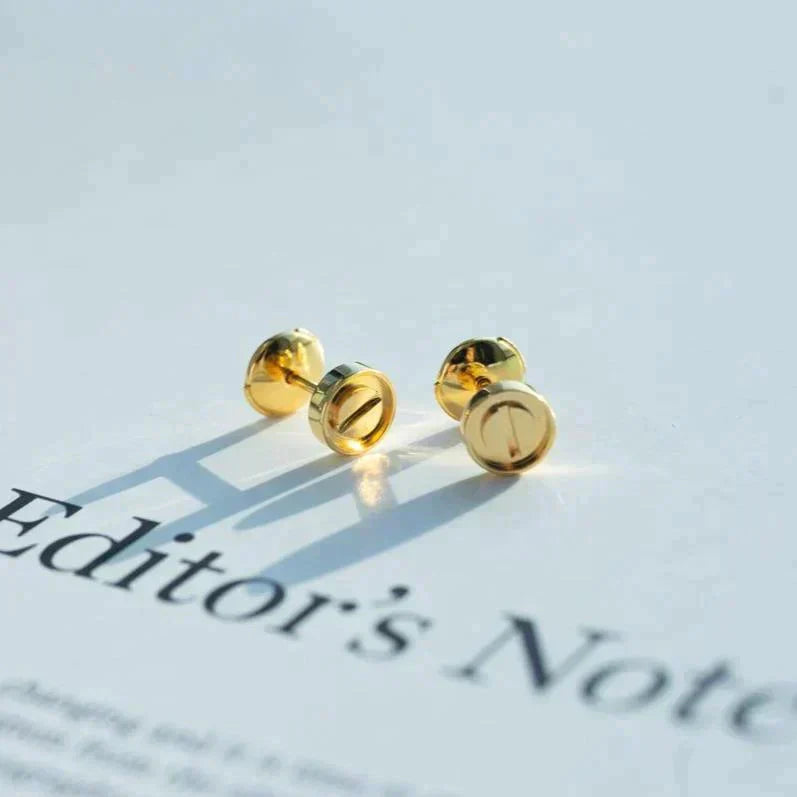 [Windsor Jewelry]LOVE EARRINGS GOLD 10MM