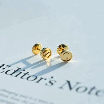 [Windsor Jewelry]LOVE EARRINGS GOLD 10MM