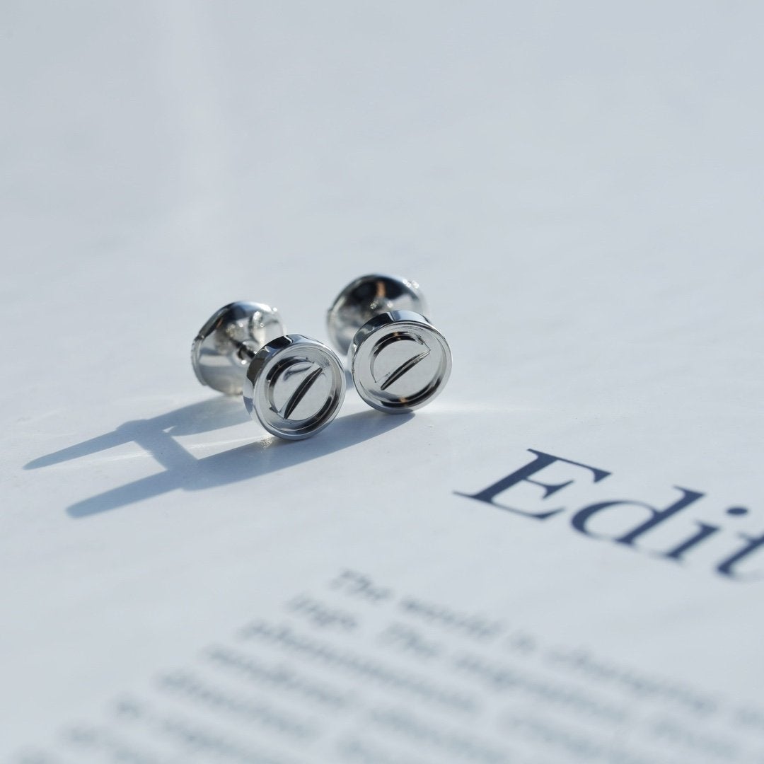 [Windsor Jewelry]LOVE EARRINGS SILVER 10MM