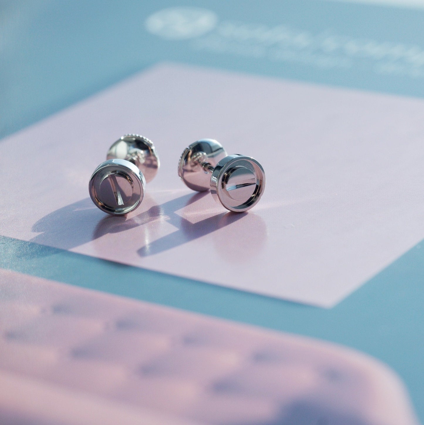 [Windsor Jewelry]LOVE EARRINGS SILVER 10MM