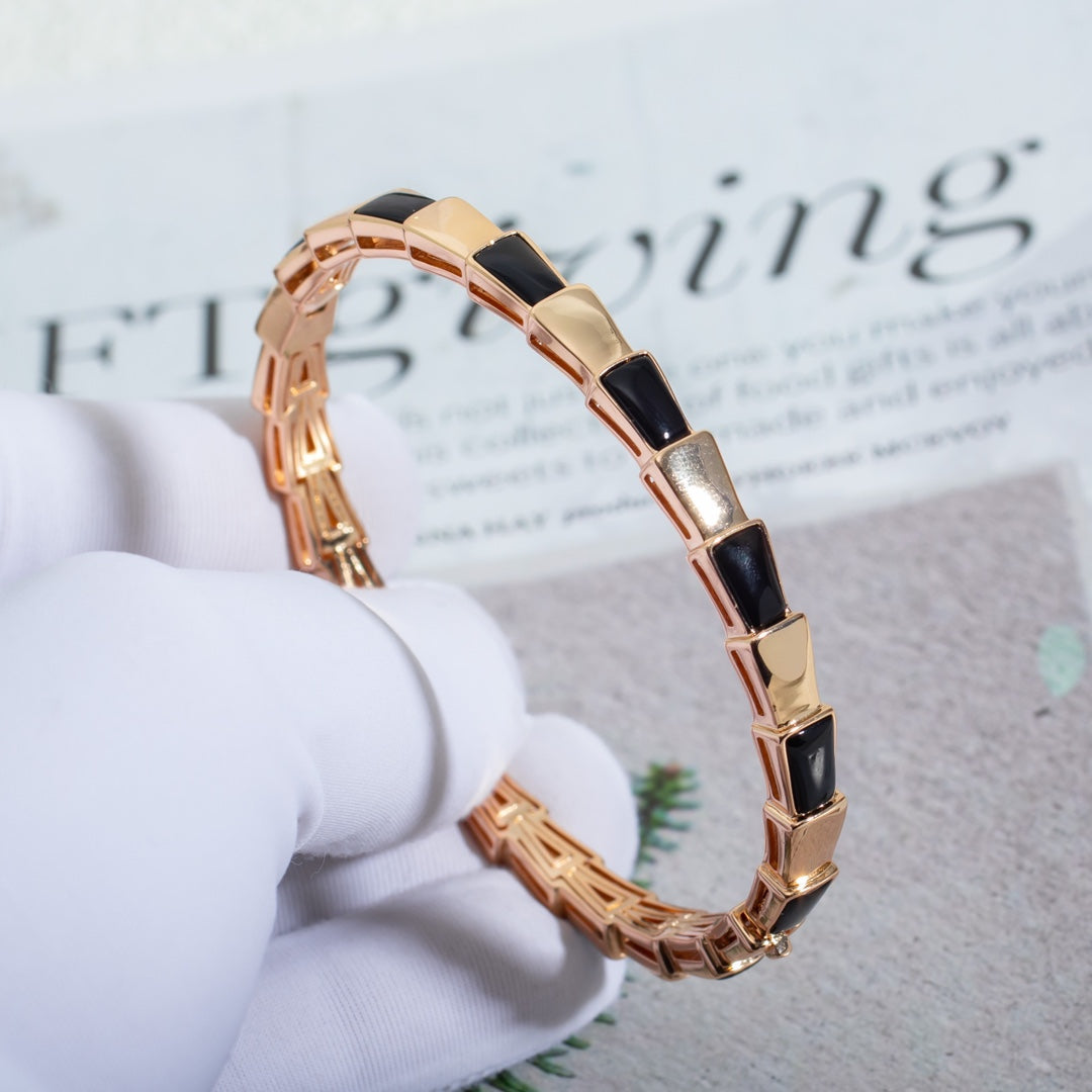[Windsor Jewelry]SERPENTI BRACELET PINK GOLD ONYX