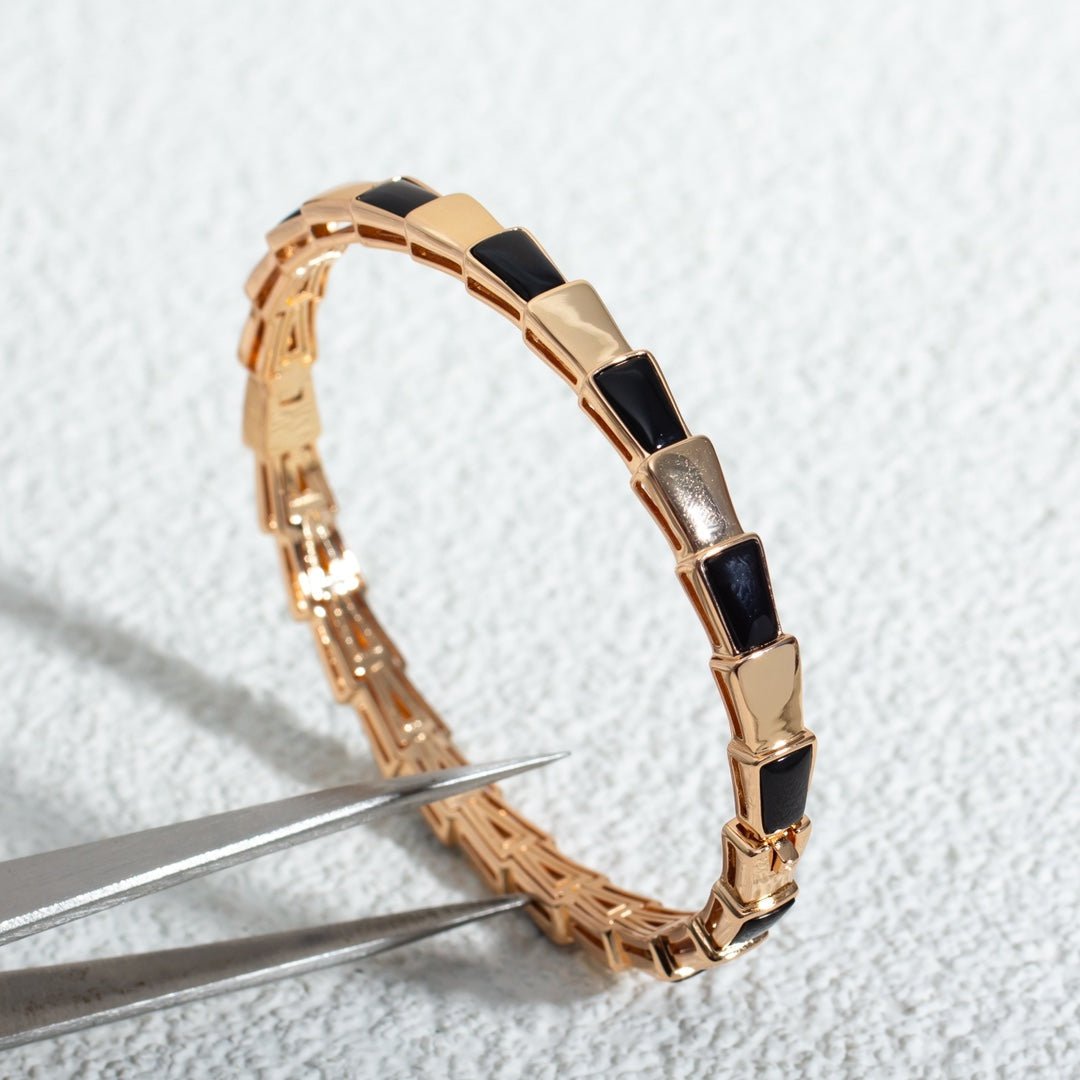 [Windsor Jewelry]SERPENTI BRACELET PINK GOLD ONYX