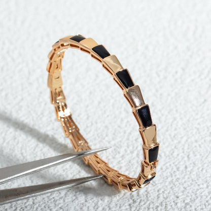 [Windsor Jewelry]SERPENTI BRACELET PINK GOLD ONYX