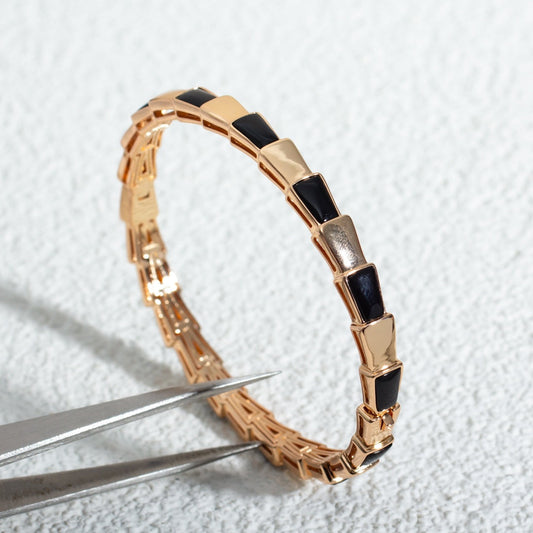 [Windsor Jewelry]SERPENTI BRACELET PINK GOLD ONYX