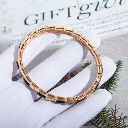 [Windsor Jewelry]SERPENTI BRACELET PINK GOLD ONYX