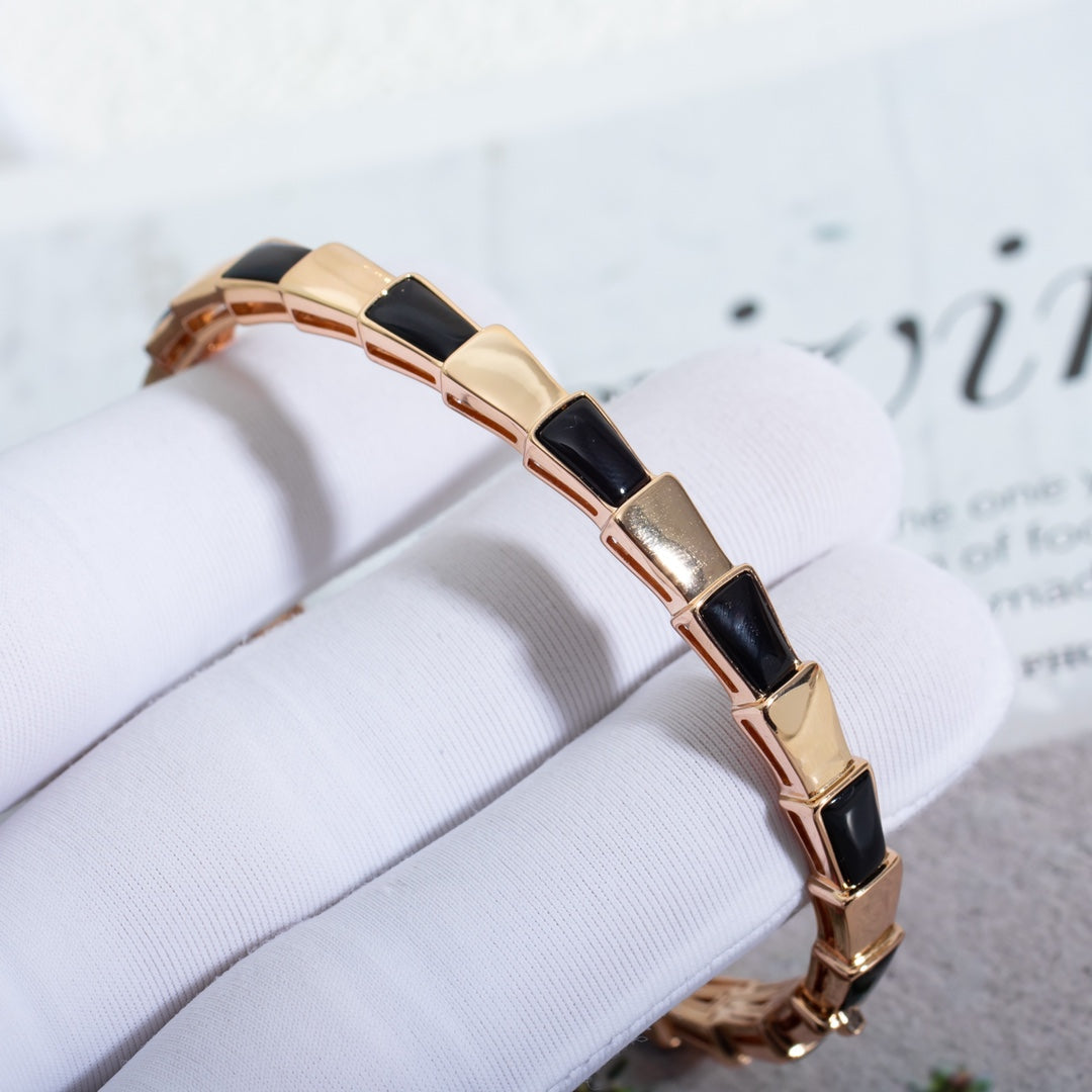 [Windsor Jewelry]SERPENTI BRACELET PINK GOLD ONYX