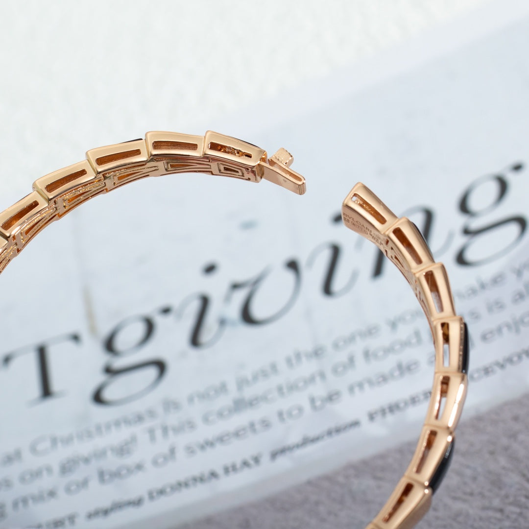 [Windsor Jewelry]SERPENTI BRACELET PINK GOLD ONYX