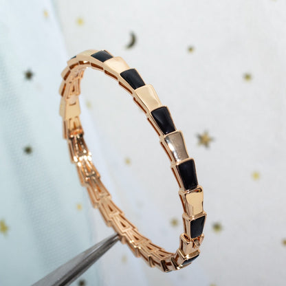 [Windsor Jewelry]SERPENTI BRACELET PINK GOLD ONYX