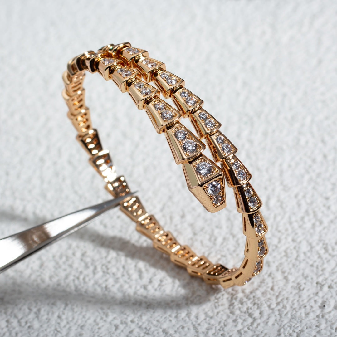[Windsor Jewelry]SERPENTI BRACELET 6.8MM PINK GOLD DIAMOND