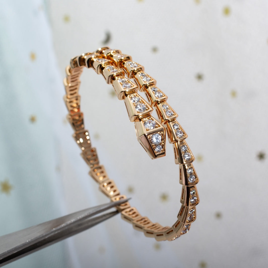 [Windsor Jewelry]SERPENTI BRACELET 6.8MM PINK GOLD DIAMOND