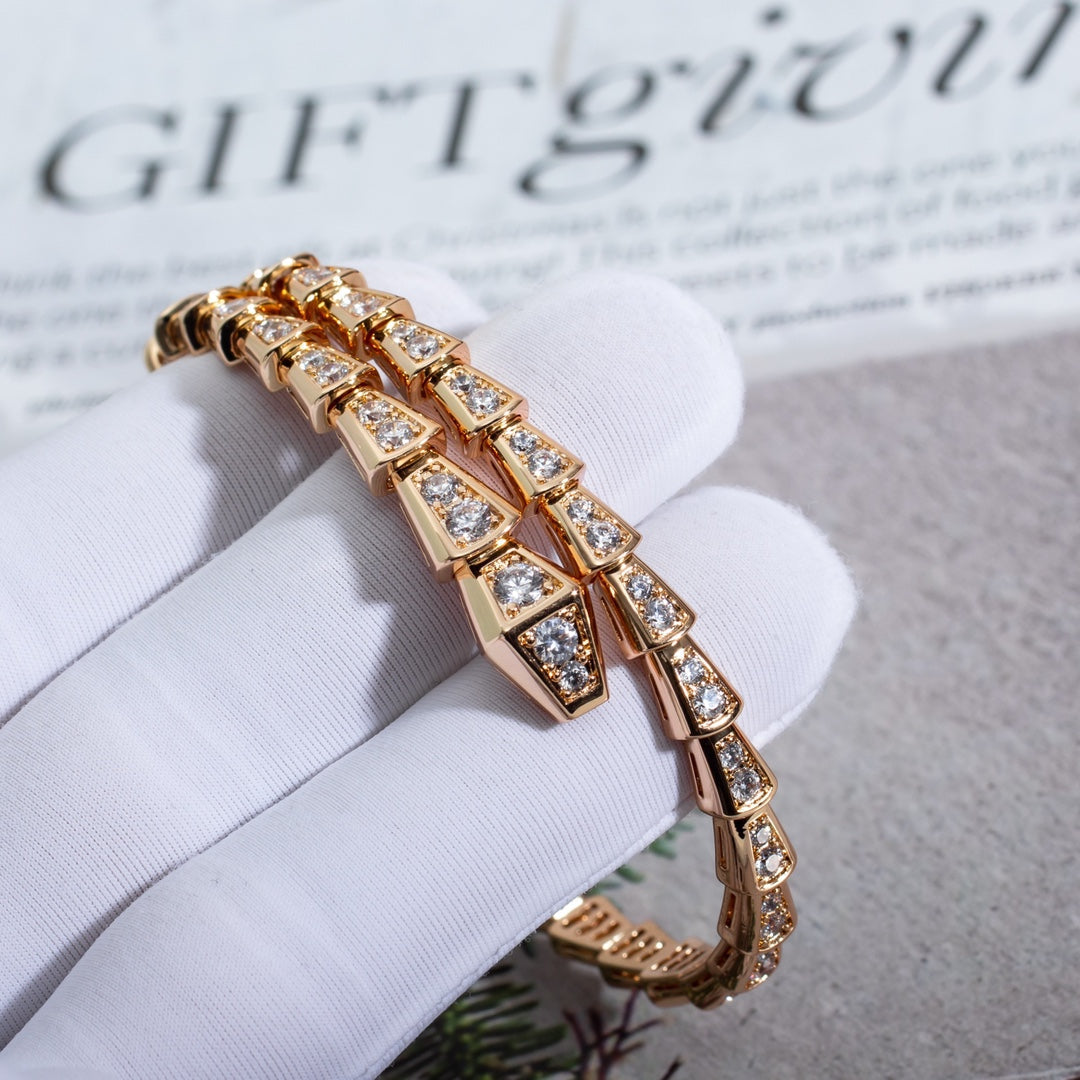 [Windsor Jewelry]SERPENTI BRACELET 6.8MM PINK GOLD DIAMOND