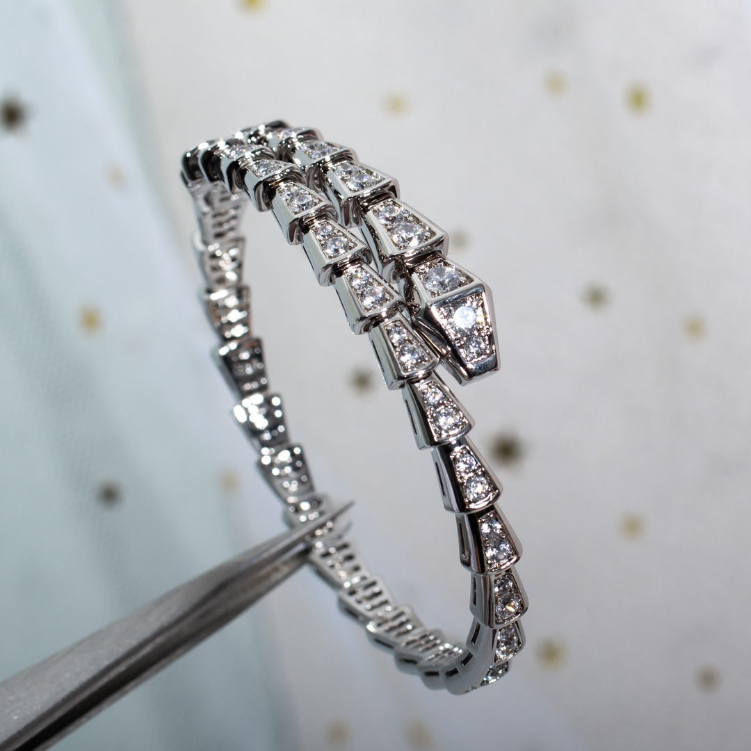 [Windsor Jewelry]SERPENTI BRACELET 6MM SILVER DIAMOND