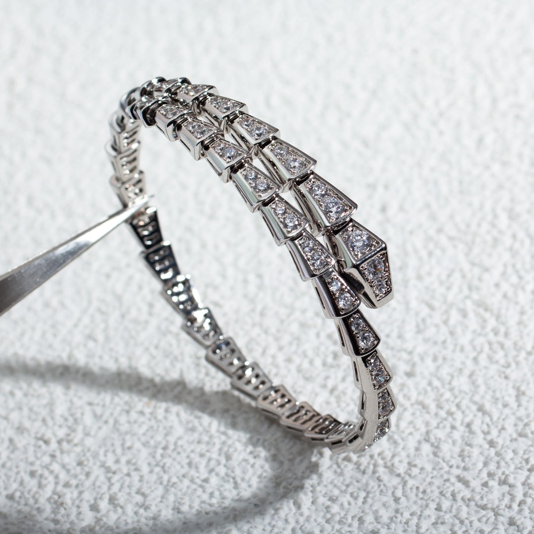 [Windsor Jewelry]SERPENTI BRACELET 6MM SILVER DIAMOND
