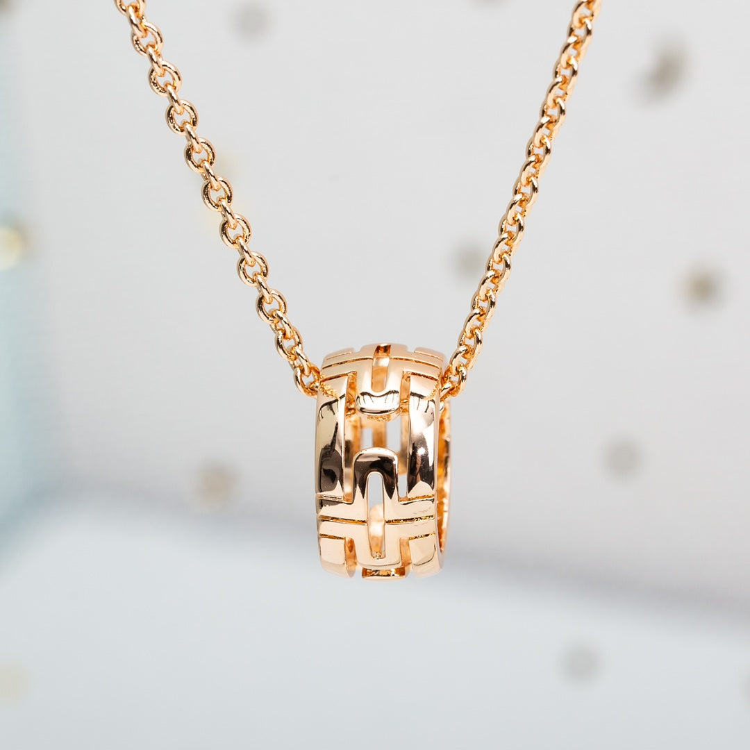 [Windsor Jewelry]PARENTESI NECKLACE PINK GOLD