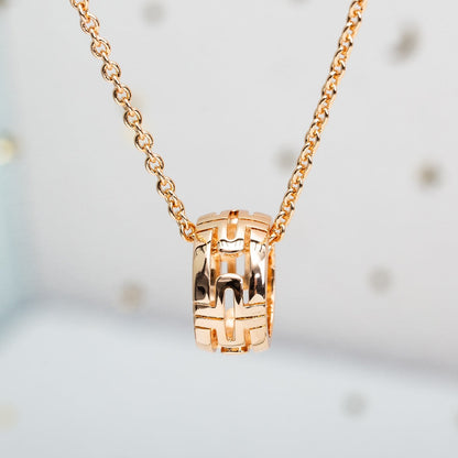 [Windsor Jewelry]PARENTESI NECKLACE PINK GOLD