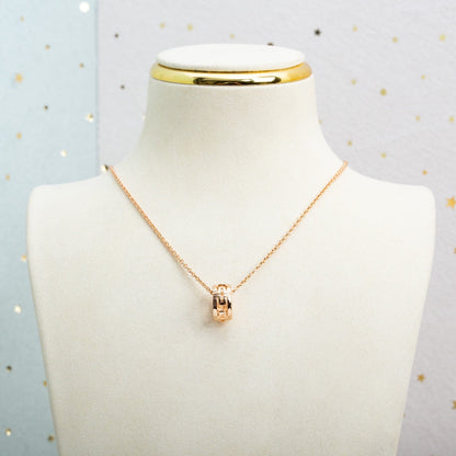 [Windsor Jewelry]PARENTESI NECKLACE PINK GOLD