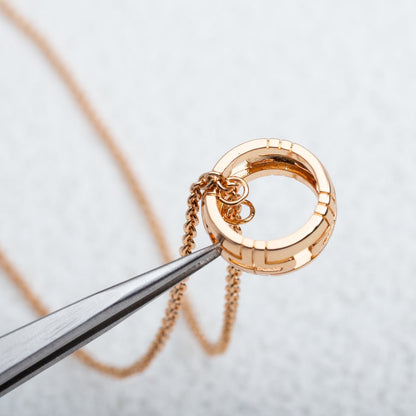[Windsor Jewelry]PARENTESI NECKLACE PINK GOLD