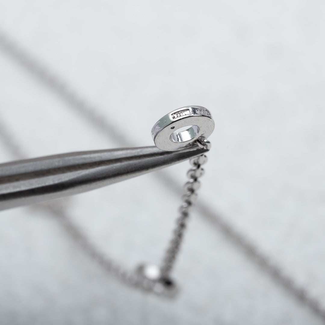[Windsor Jewelry]PARENTESI NECKLACE SILVER DIAMOND