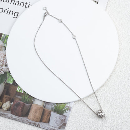 [Windsor Jewelry]PARENTESI NECKLACE SILVER DIAMOND