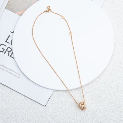 [Windsor Jewelry]PARENTESI NECKLACE PINK GOLD DIAMOND