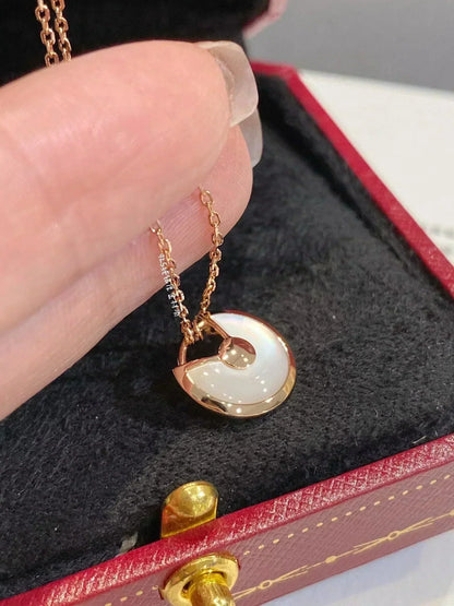 [Windsor Jewelry]AMULETTE ROSE GOLD MOP NECKLACE