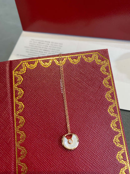 [Windsor Jewelry]AMULETTE ROSE GOLD MOP NECKLACE